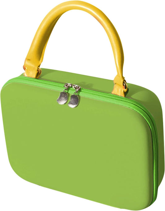 Makeup Bag, Small Makeup Bag, Portable Flexible Compartment Organizer, Durable Storage Solution, Lightweight Compact Design, Perfect for Family Friends Colleagues, 24x8x18cm Multicolor