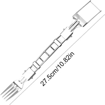 Watermelon Fork Slicer Cutter - Watermelon Slicer Cutter Tool | 2-in-1 Stainless Rust-Proof Splitters Handheld for Meal Prep Vegetable Salad Picnic Snacks Toddler Food Cantaloupe