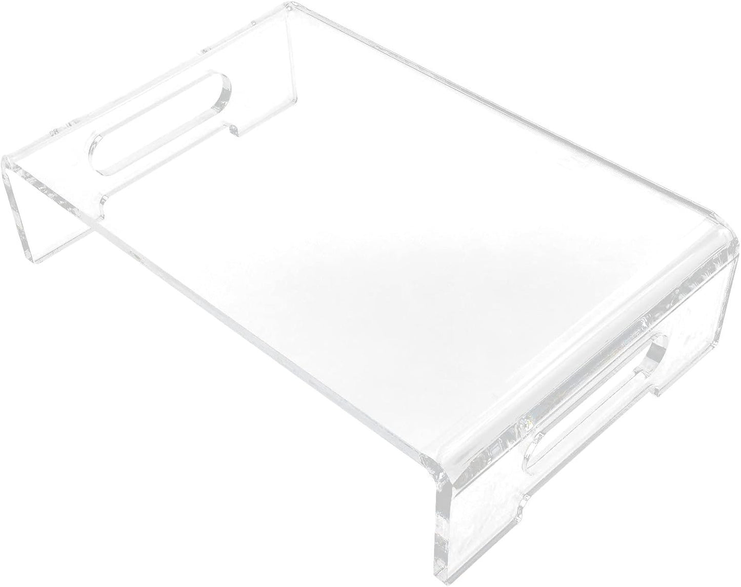 Computer Monitor Stand Riser for Desk, Acrylic Monitor Stand, Transparent and Eye Desk Riser for Home, School, and Office, for Ergonomic Workspace Organization