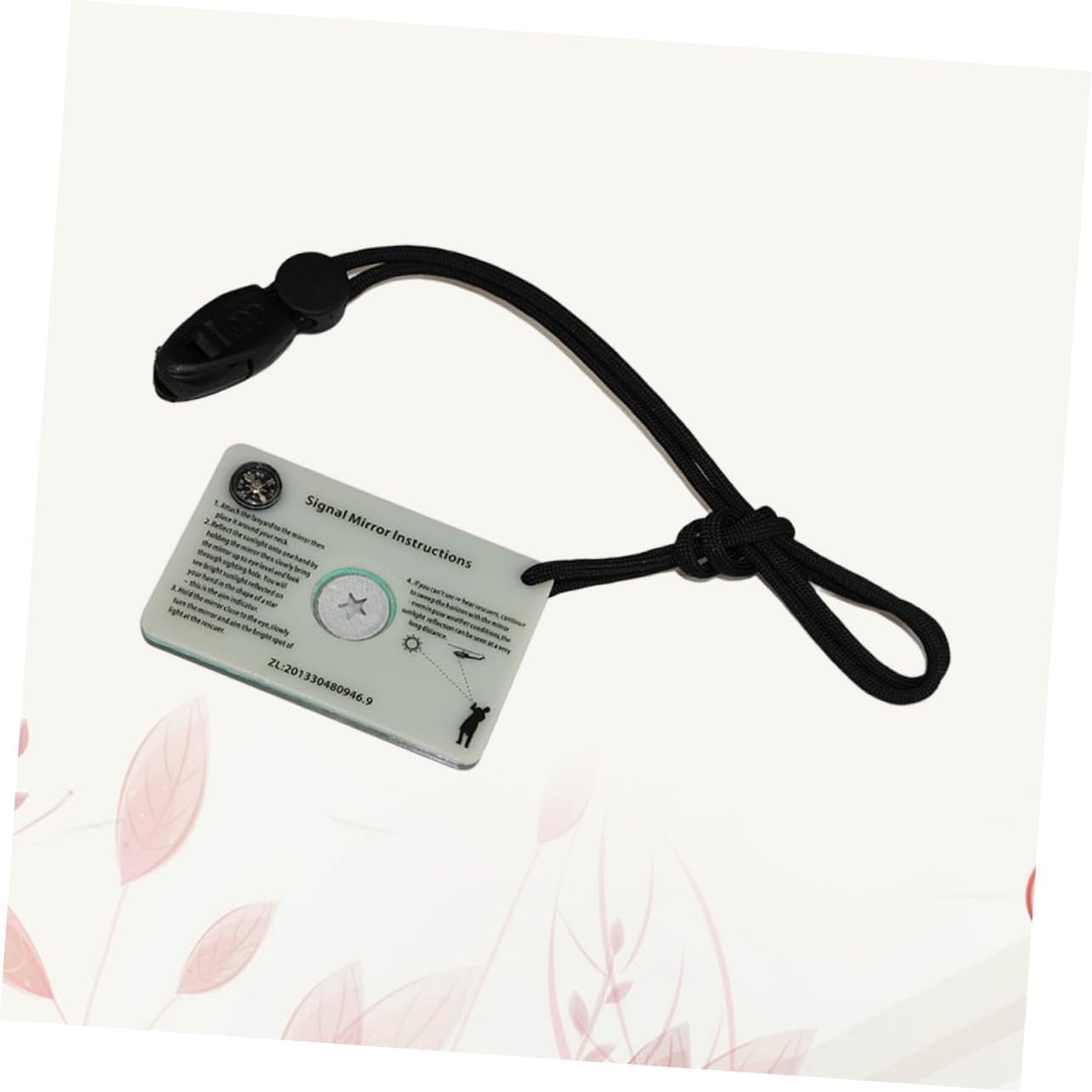Happyyami Survival Emergency Mirror Signal Function Outdoor Retroreflector for Camping Marine
