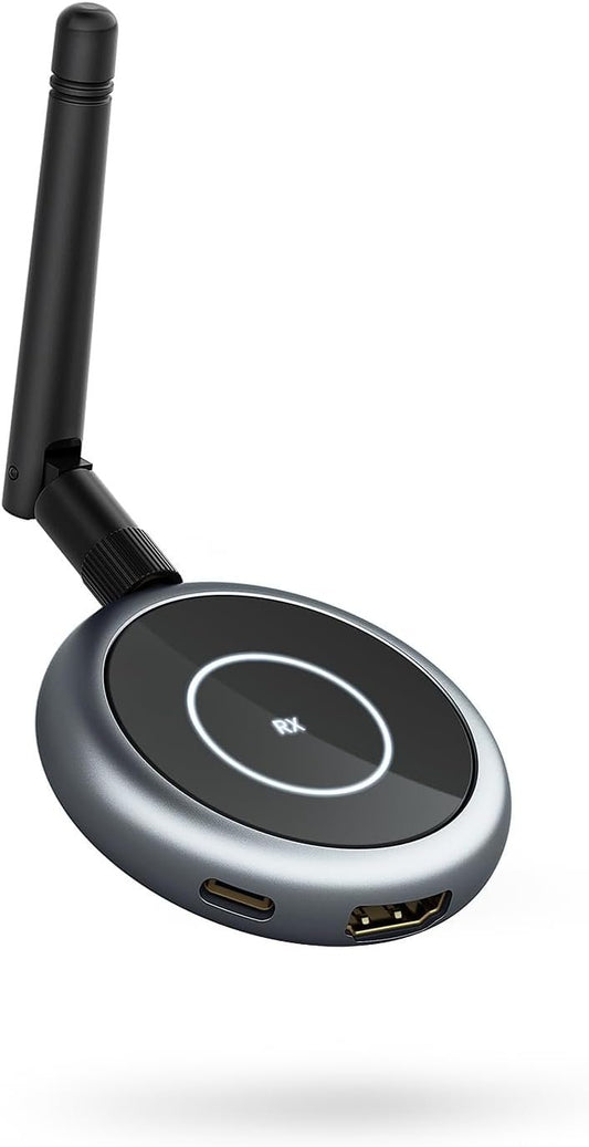 Wireless HDMI Receivers, Multiple TVs, 5G 1080P@ 60HZ HDMI Extender, 1 TX to 4 Screens, 165FT Transmission, Stream Video Audio for Laptop, TV, Projector, Monitor, Camera, TV Box, Phone