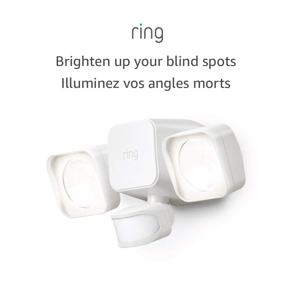 Ring Smart Lighting – Floodlight, Battery-Powered, Outdoor Motion-Sensor Security Light, White (Bridge required)