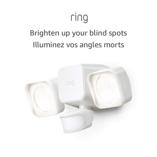 Ring Smart Lighting – Floodlight, Battery-Powered, Outdoor Motion-Sensor Security Light, White (Bridge required)