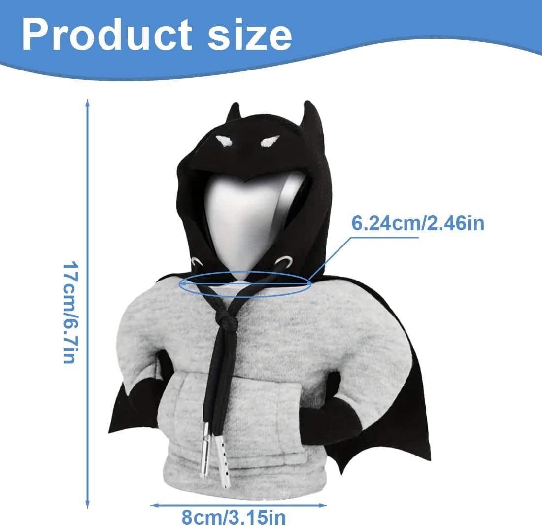 NHQ Car Gear Shift Knob Cover, Car Interior Accessories, Universal Gear Shift Knob, Sweatshirt for Car Gear Shift Knob Cover Hoodie, Black