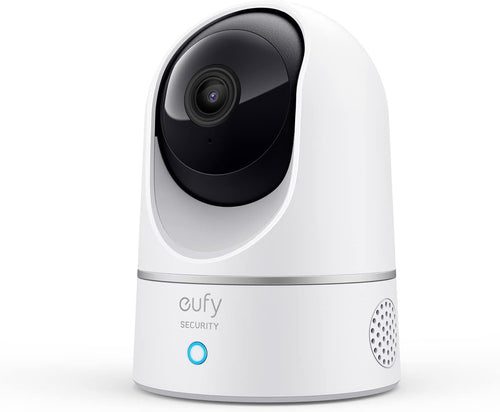 eufy Security Indoor Cam E220, 2K Indoor Surveillance Camera, Pan/Tilt Security Camera, WiFi, Person Detection, Night Vision, Motion Tracking, HomeBase 3 Compatible