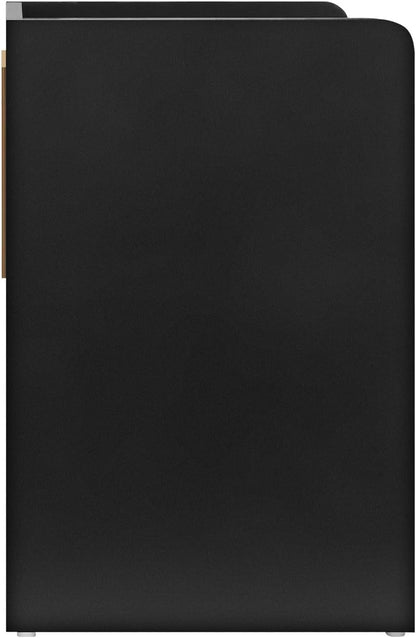 Oikiture Bedside Table with Drawer and Storage Space Side Table Nightstand Home Bedroom Furniture Black