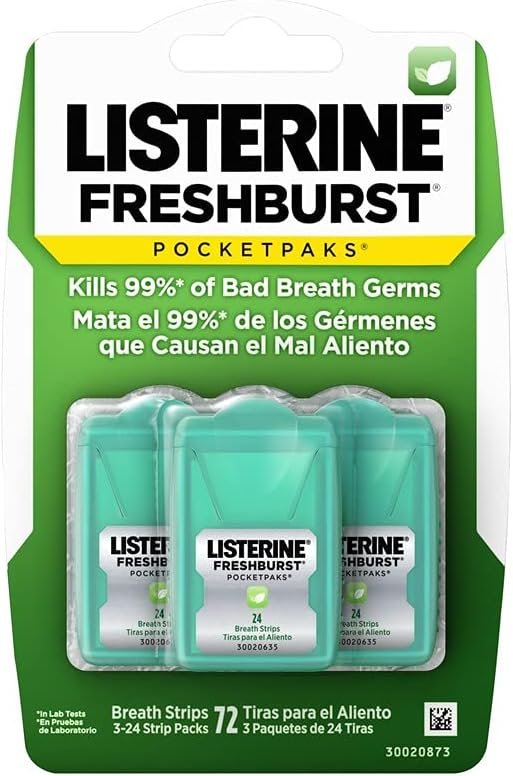 Listerine-Freshburst-Pocketpaks-Bad-Breath-Strips,-Kills-Germs,-Portable-Pack,-24-Count,-Pack-of-3