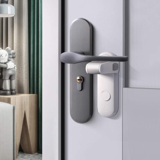 EUDEMON Childproof Door Lever Lock, Baby Safety Door Handle Lock, Easy to Install and no Tools Need or Drill(White, 2 Pack)