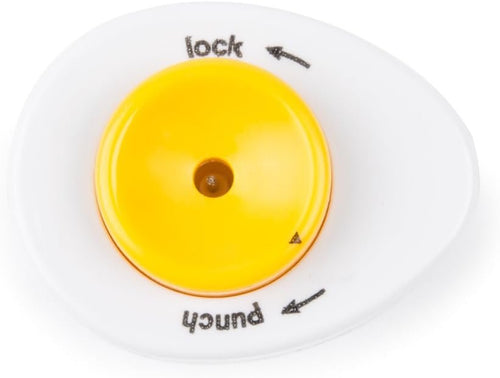 Fox Run 5711 Hard Boiled Egg Piercer with Safety Lock Feature, White