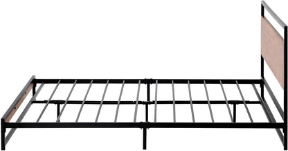Oikiture Single Bed Frame with MDF Board and Metal Tube Bed Base Home Bedroom Furniture