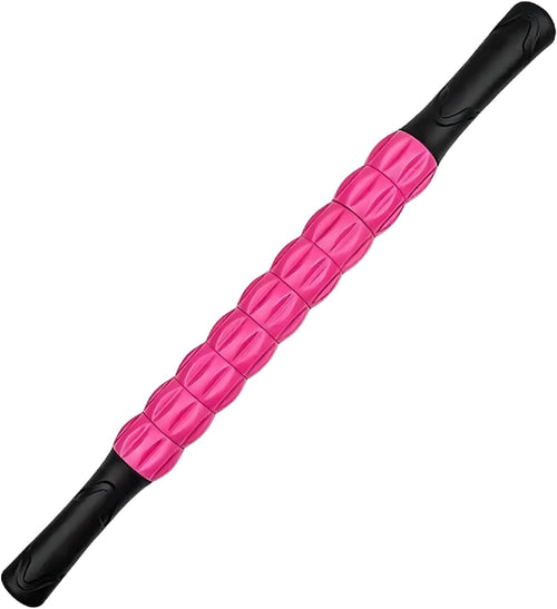 EZONEDEAL Muscle Roller Stick, Massage Roller, Body Massage Stick Release Myofascial Trigger Points Reduce Muscle Soreness Tightness Leg Cramps & Back Pain For Physical Therapy & Recovery (Pink)