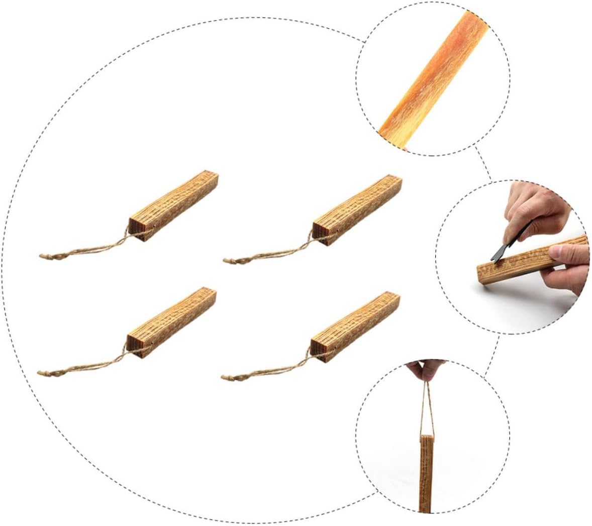 Safe Easy to Use Fire Starter Sticks 4-Pack for Camping BBQ Hiking Survival Kits Emergency Preparedness