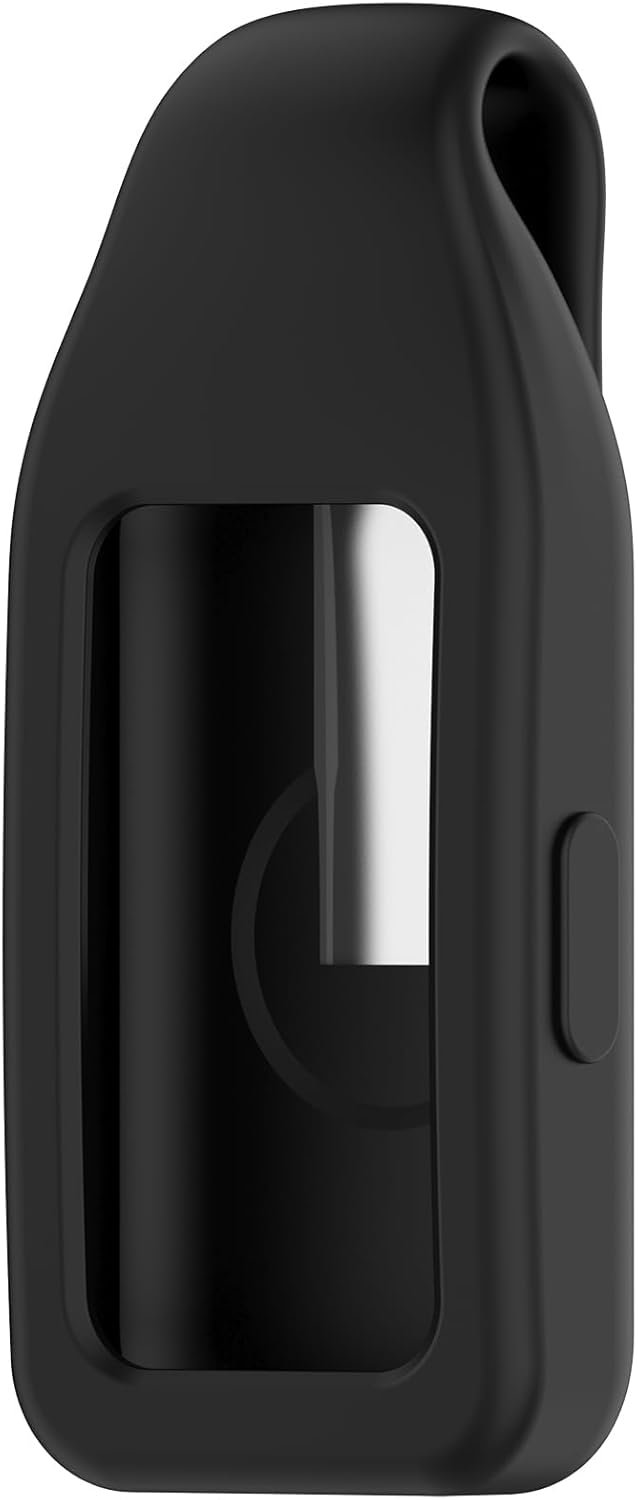 Disscool Universal Clip Buckle Compatible with Huawei Band 10/9/8 Secure Anti-Slip Replacement Wristband Sport Strap, Soft Durable Silicone Material Clip for Swimming Running(Black)