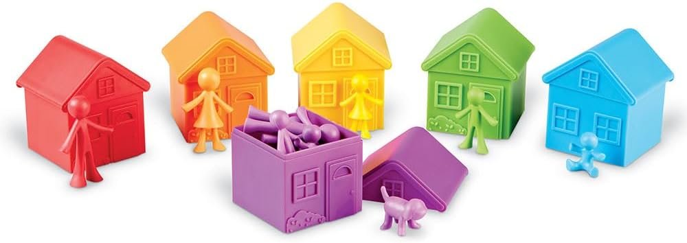 Learning Resources All About Me Sorting Neighborhood - 42 Pieces, Ages 3+ Social Emotional Learning Toys, Toddler Learning Toys