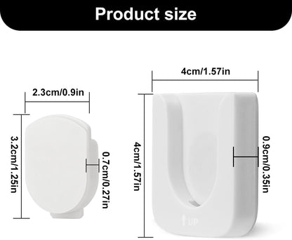 WALLFID Magnetic Remote Control Holder Wall Mount, Innovative Slot Design for Effortless Organization of Home, Office, and School Supplies - Organize and Fix Remotes with Ease (Black, 2 pack)