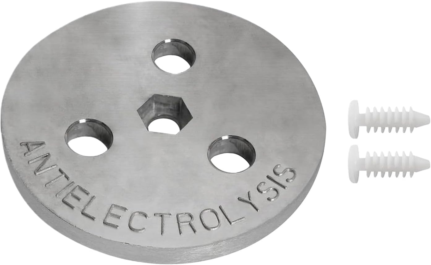 Zinc Anode, Saltwater Pool Plate, 3.15x3.15x0.39inch, Equipment Protection Accessory, Resistant Block, Standard Size, Ideal for Outdoor, Indoor, Swimming Pool Use