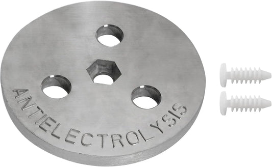 Zinc Anode, Saltwater Pool Plate, 3.15x3.15x0.39inch, Equipment Protection Accessory, Resistant Block, Standard Size, Ideal for Outdoor, Indoor, Swimming Pool Use