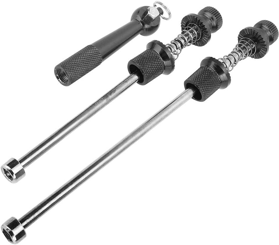 Aluminum Alloy Road Bike Anti Theft Quick Release Skewers Wheels Locking Security