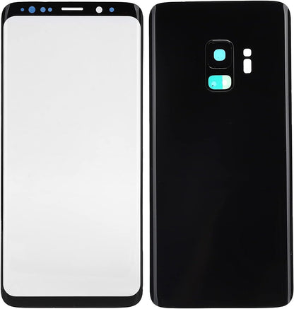 Rear Front Glass Replacement for Samsung S9 G960 Replacement Phone Rear Back Glass Cover Front Screen Glass Lens for Samsung S9 G960 Mobile Phone. G960 Phone Rear Ba (Black)