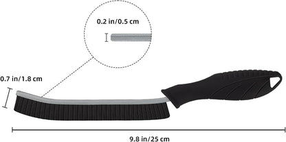 FOOGWEE Cleaning Brush 3 PCS - Bathroom Crevice Cleaning Brush - Hard Bristle Crevice Cleaning Brush - Black Grout Brush Cleaning Brush for Toilet, Kitchen, Window and Tile