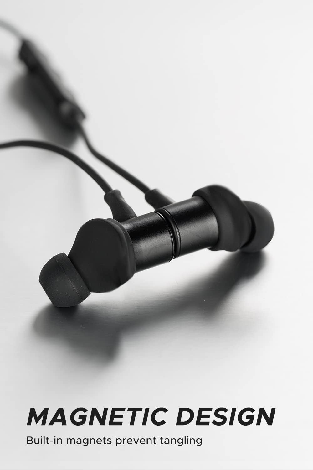 SoundPEATS Q30 HD+ Bluetooth Headphones in-Ear Stereo Wireless 5.2 Magnetic Earphones IPX5 Sweatproof Earbuds with Mic for Sports, Immersive Bass, 10mm Drivers, aptX-HD, 12 Hours Playtime, Type C