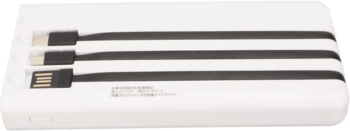Solar Power Bank Portable 20000mAh Phone, Support Power Display 3 Output and 1 Input Cables and Flashlight, Portable Solar for Hiking Fishing and Traveling (White)