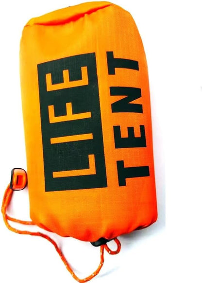 cogae Orange Emergency Tent Outdoor Survival Blanket Insulation Blanket Simple Tent