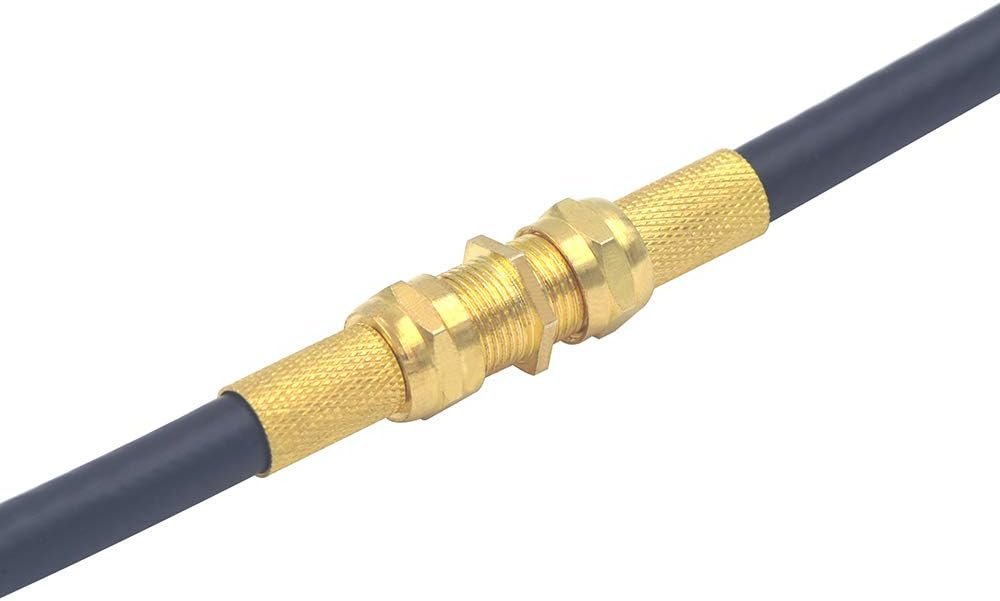 VCE Coaxial Cable Connector, RG6 Coax Cable Extender F-Type Gold Plated Adapter Female to Female for TV Cables,2 Pack