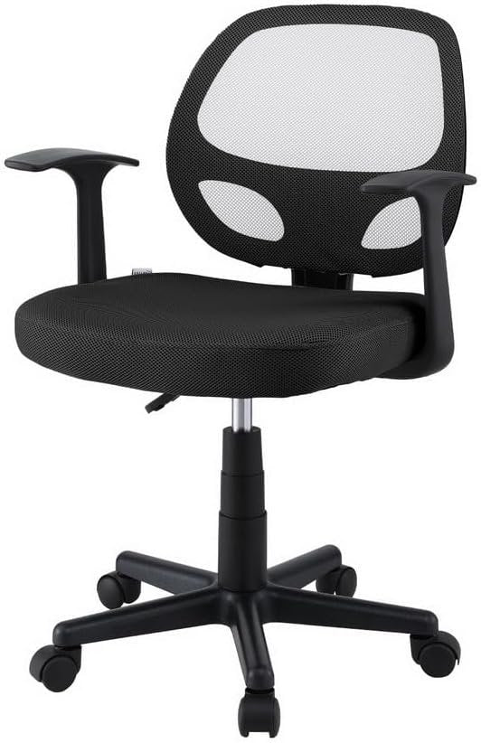 Artiss Mesh Office Chair Mid Back Black Computer Gaming Desk Chairs Work Study