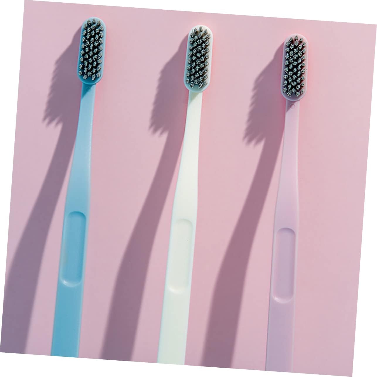 SEWOART Nylon Bristle Toothbrushes (9 Pcs) Hard Hair Adult Oral Care 3 Options