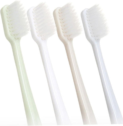 SOPOTUTU 1set Fine Hair Toothbrush Ergonomic Plastic Toothbrushes for Adults Bleeding Bristles Grey and Blue for Gum Care and Oral Hygiene Random Color 4pcs