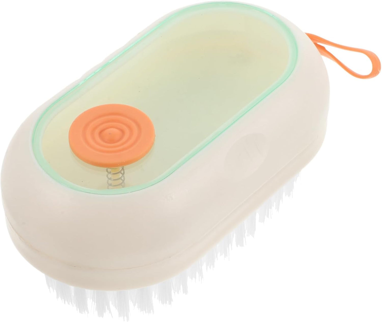 Levemolo Multifunctional Cleaning Brush with Liquid Dispenser Manual Press Shoe and Clothes Scrub Brush Soft Bristles for Easy Cleaning Essential Tool for Home Care