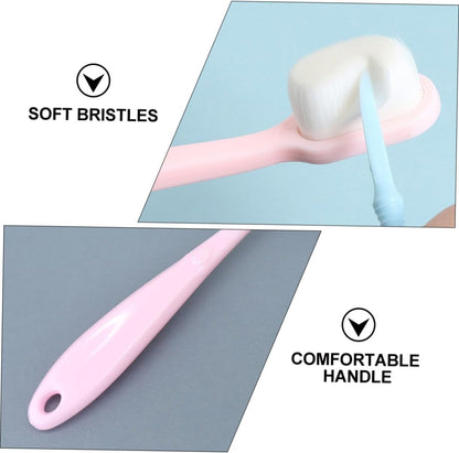 CALLARON 1set Toothbrush Soft Bristle Toothbrush for Oral Care Lightweight and Portable for Hands for Home and Travel 2pcs