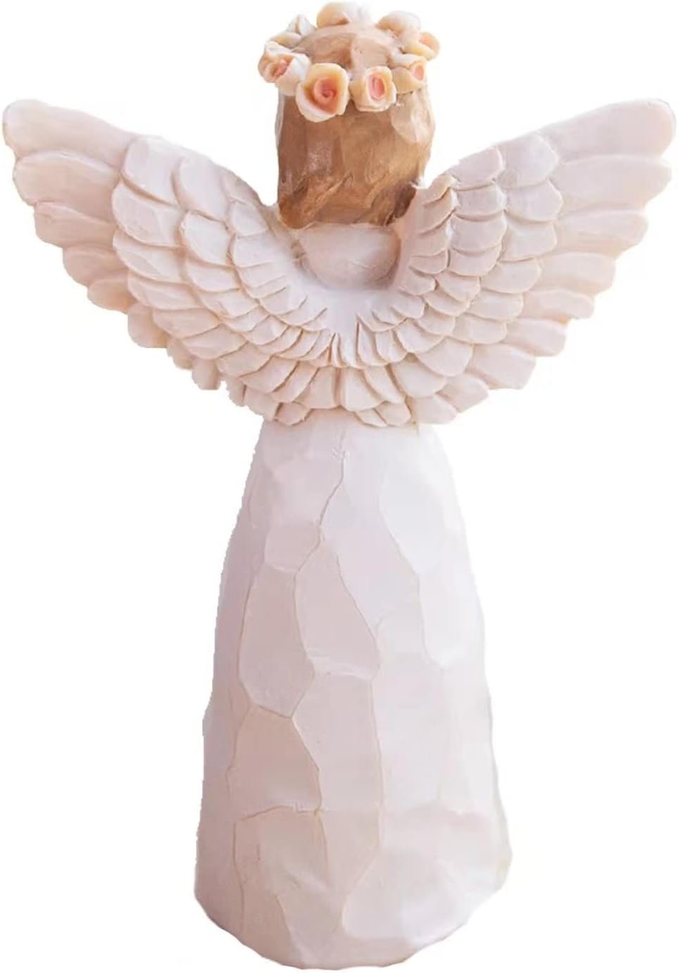 BeLifer Praying Angel Figurine Hand Craved Guardian Angel Sculpture Surrounded by Love Sympathy Gift of Encouragement Women Present Home Decor Ornament