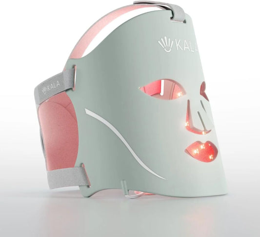 Kala Red Light Face Mask | Promotes Healthier, Younger-Looking Skin | Reduces Fine Lines & Wrinkles | Multi Wavelength Technology (Red/NIR/Blue) | Touch-Sensitive Switch