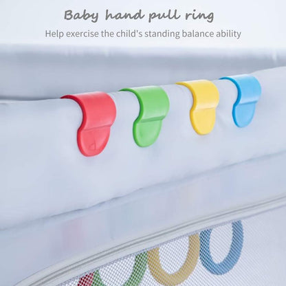 Baby Pull up Ring for Playpen and Crib - Toddler Walking Assistant, Standing Rings for Play Pen