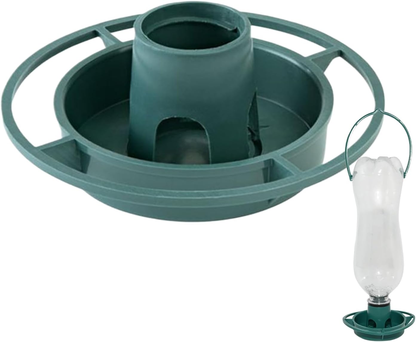 Outdoor Bird Feeder | Parrot Watering Bowl | Parrot Watering Container for Lawn Patio Backyard, Hangable Parakeet Feeding Bowl