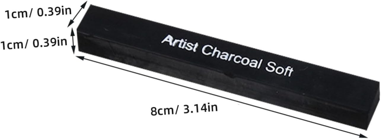 HAPINARY 6pcs Charcoal Pastel Briquettes Willow Vine Charcoal Pencil Artist Pencils Erasers Fire Stick Carbon