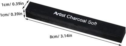HAPINARY 6pcs Charcoal Pastel Briquettes Willow Vine Charcoal Pencil Artist Pencils Erasers Fire Stick Carbon
