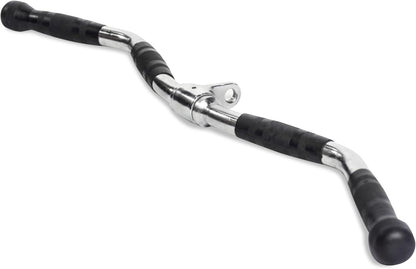 Bells of Steel Multi-Grip Curl Bar Cable Attachment - Commercial and Home Gym - Non-Slip Grip Tricep Bar, LAT Bar Pull Down Attachment - 25mm Diameter