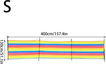 Beach Wind Blocker, Camping Privacy Screen, Windproof Shelter Barrier Shade, Portable Outdoor Gear, Travel Accessories for Vacation, Fishing, Backyard Fun and Relaxation