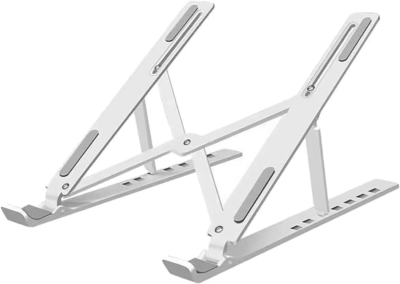 Foldable Laptop Stand,Ergonomic Pad Stand | Height Adjustable Alloy Cooling Laptop Riser for Notebook, Laptop, Computer, PC