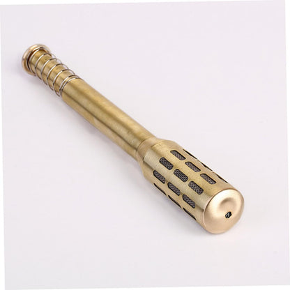 Beatifufu Brass Moxa Roller Stick Moxibustion Massage Burner for Body Easy to Use Handheld Device Gold Finish