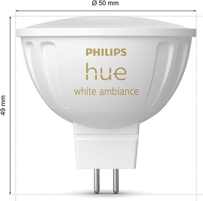 Philips Hue MR16/GU5.3 12V Color LED Spotlight (Pack of 2)