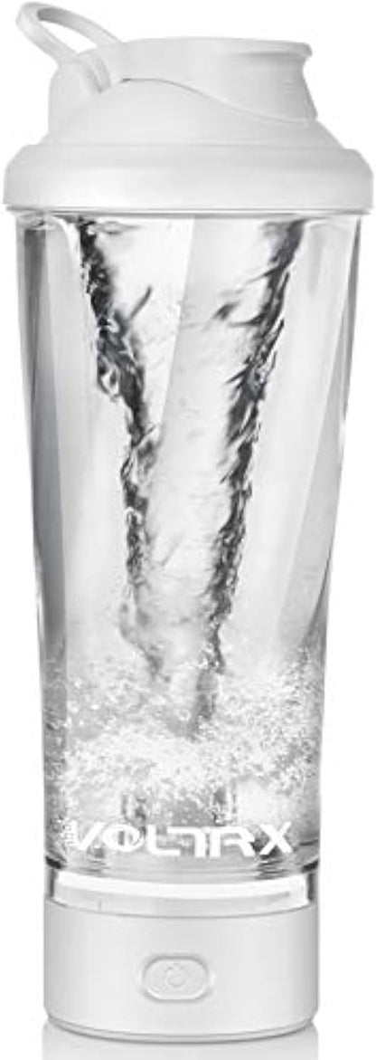 VOLTRX Premium Electric Protein Shaker Bottle, Made with Tritan - BPA Free - 24 oz Vortex Portable Mixer Cup/USB Rechargeable Shaker Cups for Protein Shakes for Workout, Fitness, Exercise