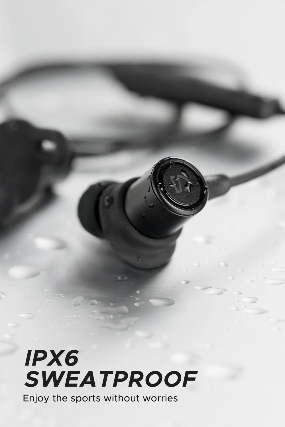SoundPEATS Q30 HD+ Bluetooth Headphones in-Ear Stereo Wireless 5.2 Magnetic Earphones IPX5 Sweatproof Earbuds with Mic for Sports, Immersive Bass, 10mm Drivers, aptX-HD, 12 Hours Playtime, Type C