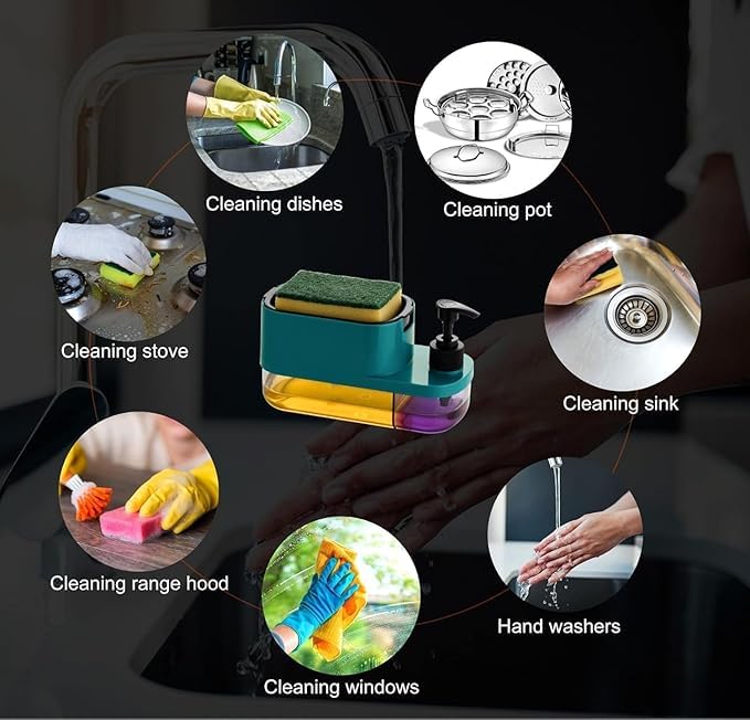 Liquid soap Dispenser 3 in 1