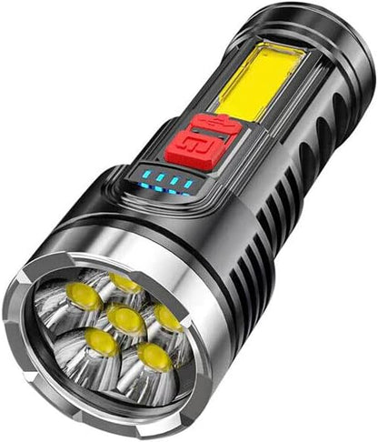 Super Bright 1000000lm Torch 6 Led Flashlight USB Rechargeable Tactical Light (1PCS)