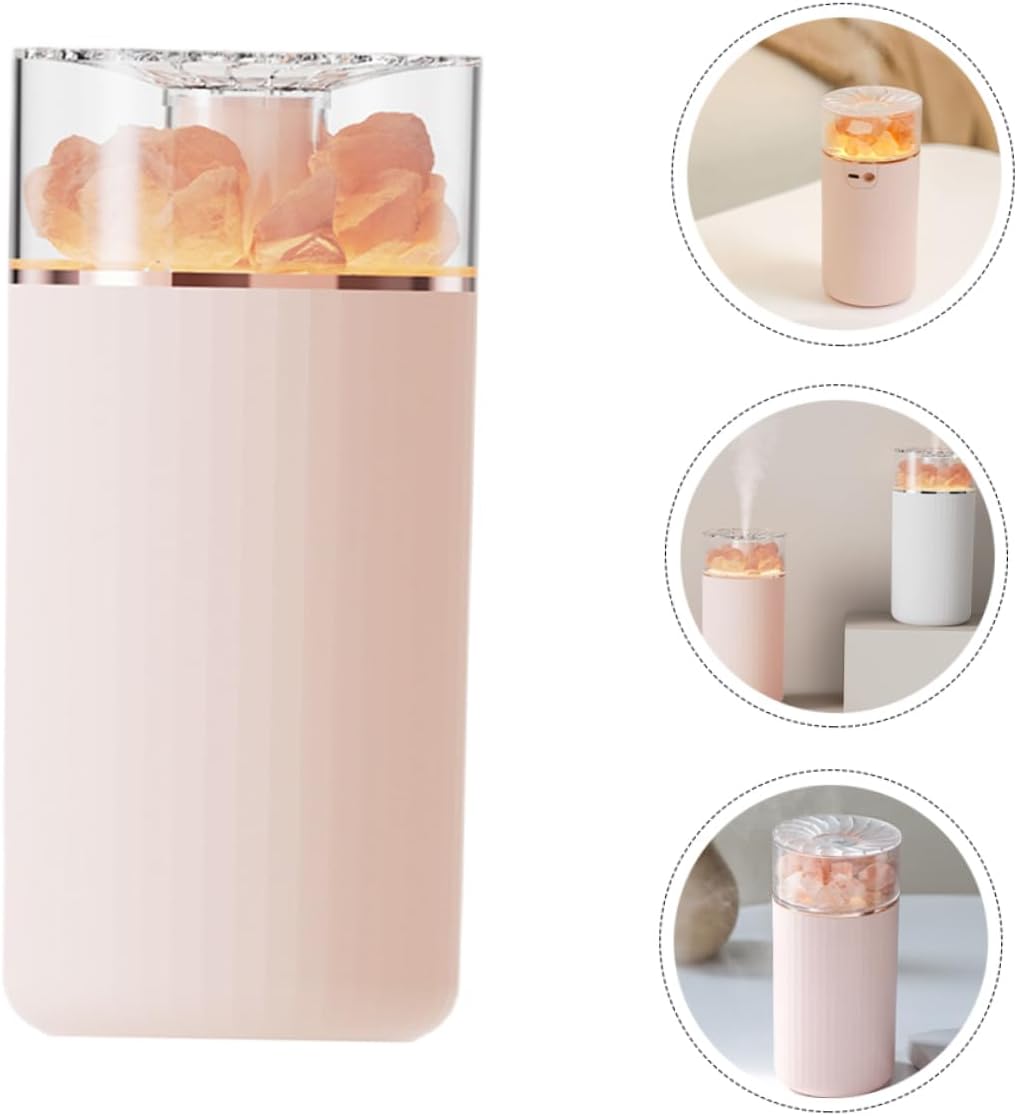 Luxshiny Chic Salt Stone Design Humidifier Portable Aroma Diffuser Charging for Home Aromatherapy and Air Humidity Control