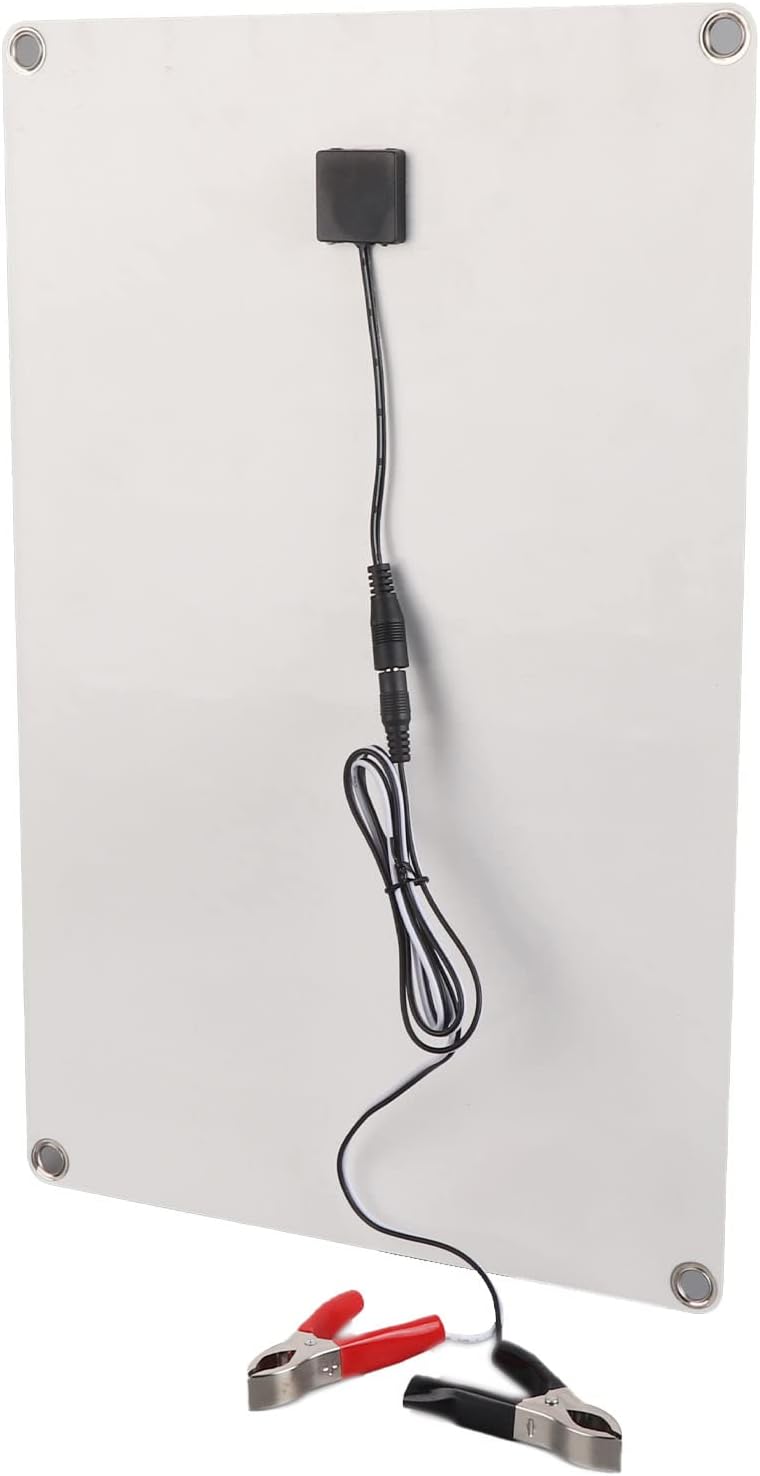 50W 12V/24V Solar Panel Kit, Monocrystalline Solar Panel Starter Kit with 30A Solar Charge Controller & Solar Cables for Home, RV, Boat, Marine, Caravan, Camper, Off Grid System